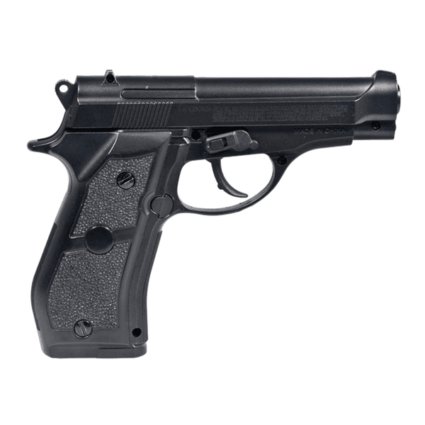 Swiss Arms 28877 P84 C02 Air Fixed Slide Metal Pistol, Black, 4.5mm
